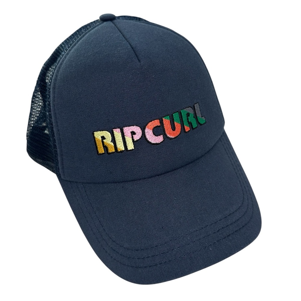 RIP Curl Day Break Trucker Hat Navy with Rainbow Logo NWT